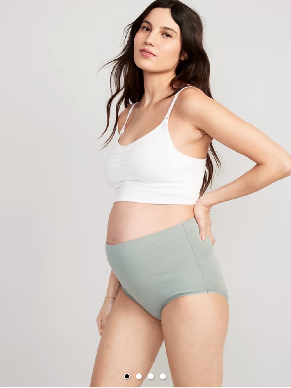 Old Navy White Seamless Nursing Bralette